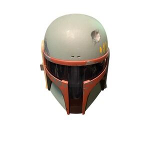 Star Wars Boba Fett Helmet‎ Electronic Talking Sound Hasbro 2009 WORKS